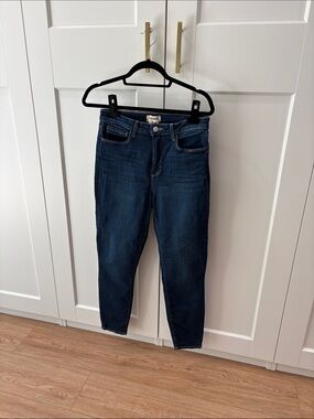 L'AGENCE Women's Margot Skinny Jeans in Dark Blue Wash 28